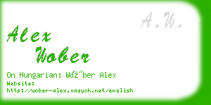 alex wober business card